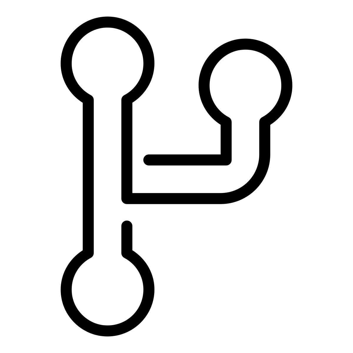 laces style форк icon