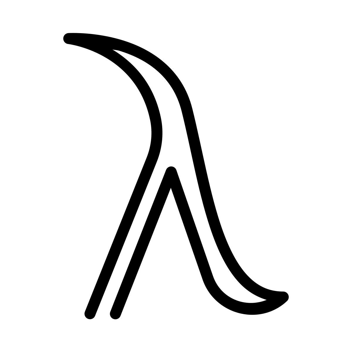 laces style лямбда icon