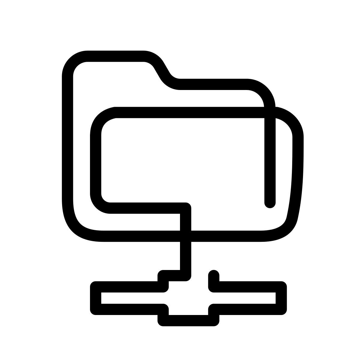 laces style общая папка icon