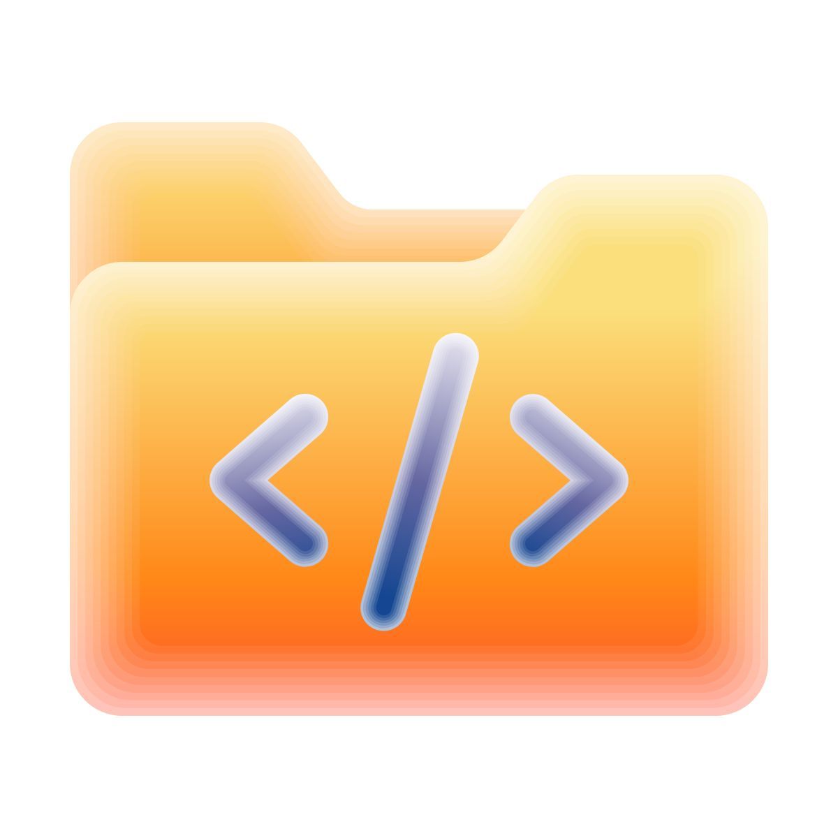 lollipop style папка с кодом icon
