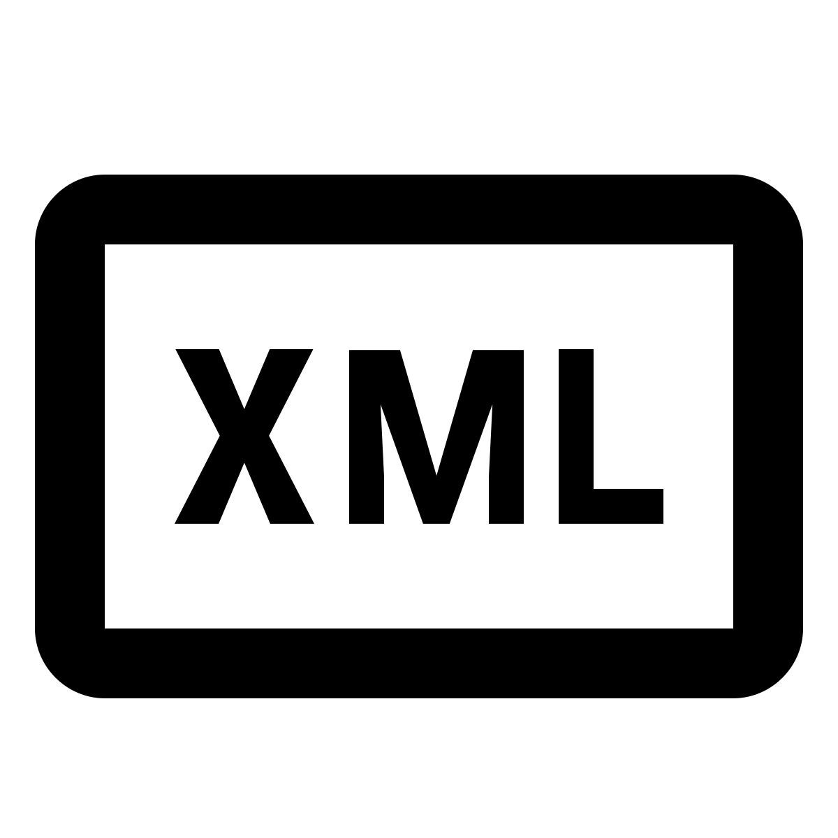 material outlined style xml icon