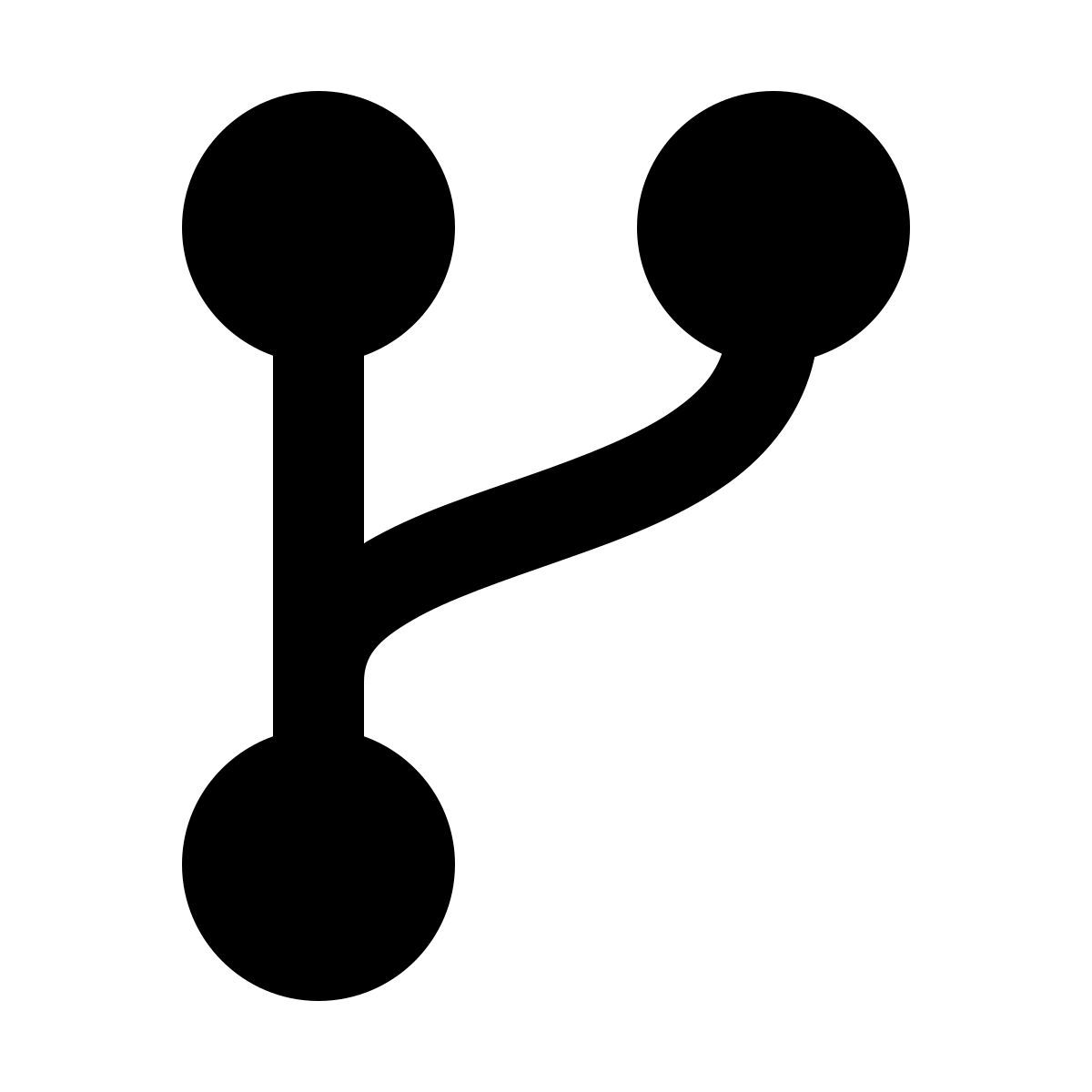 material rounded style форк icon