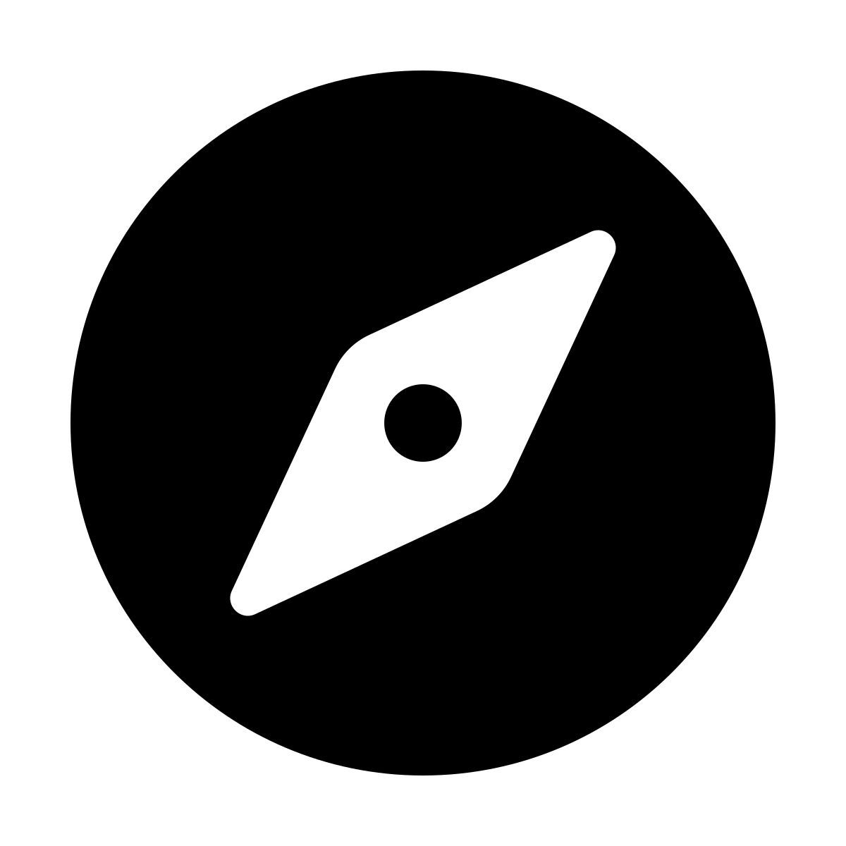 material rounded style компас icon
