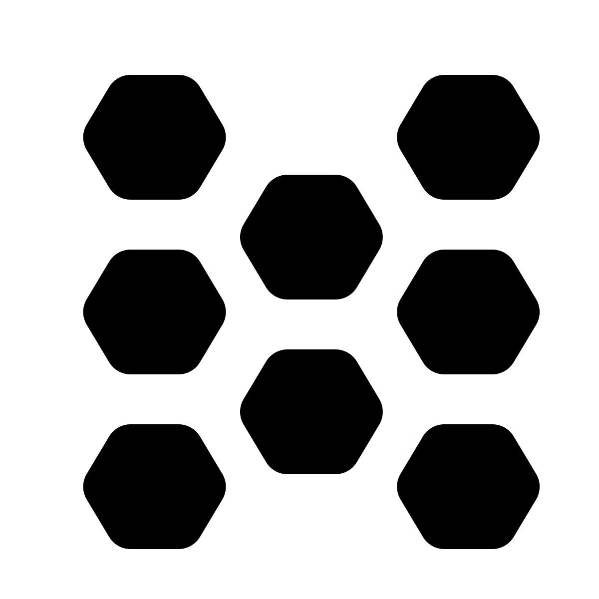 material rounded style шестиугольная модель icon