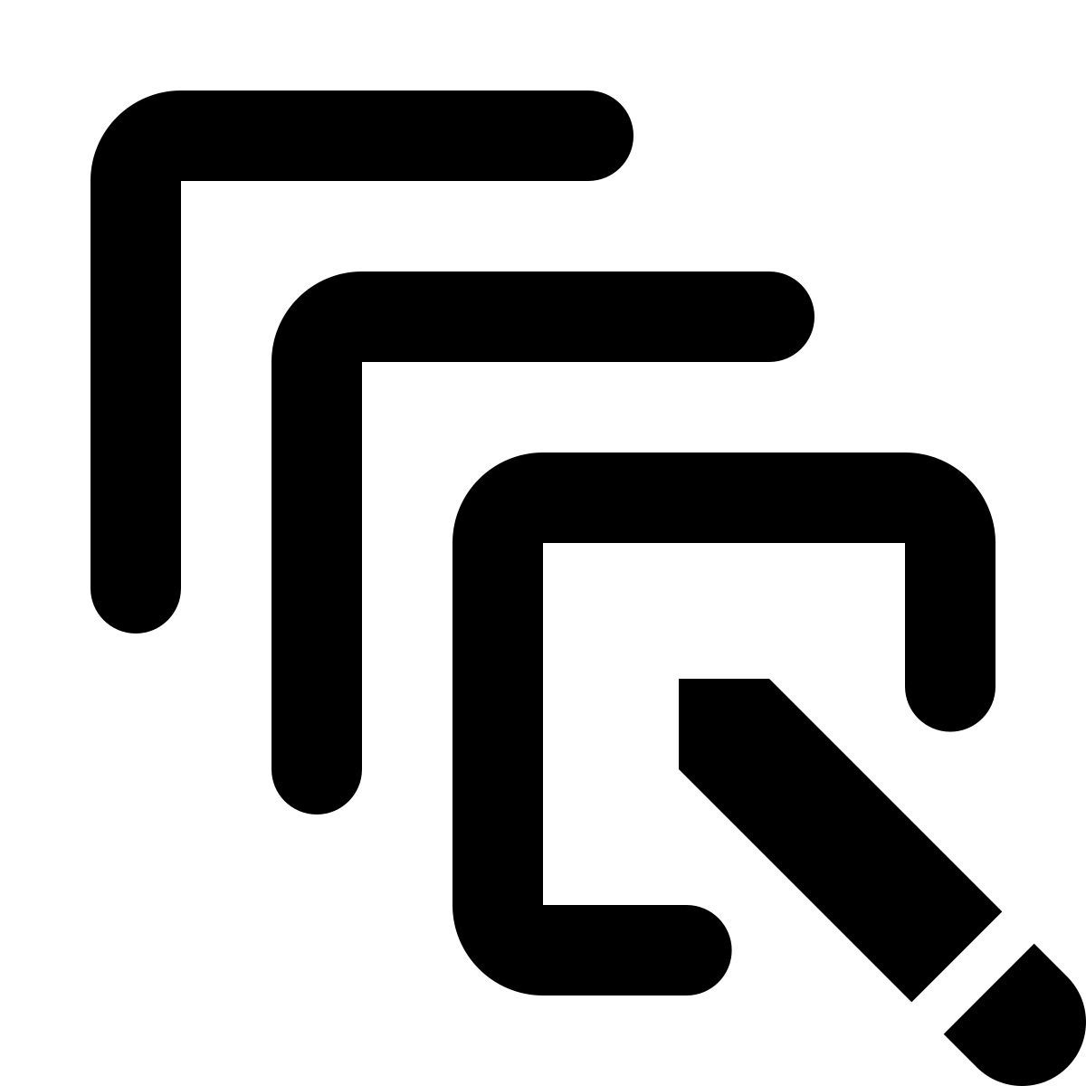material rounded style массовое редактирование icon