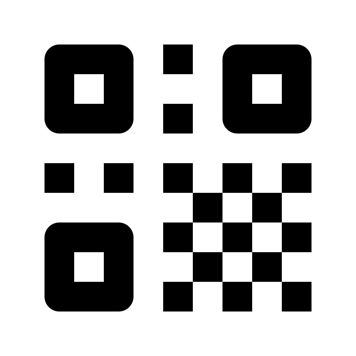 material rounded style qr код icon