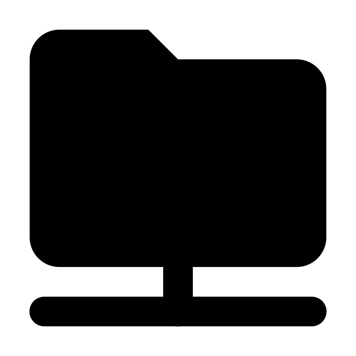 material rounded style общая папка icon