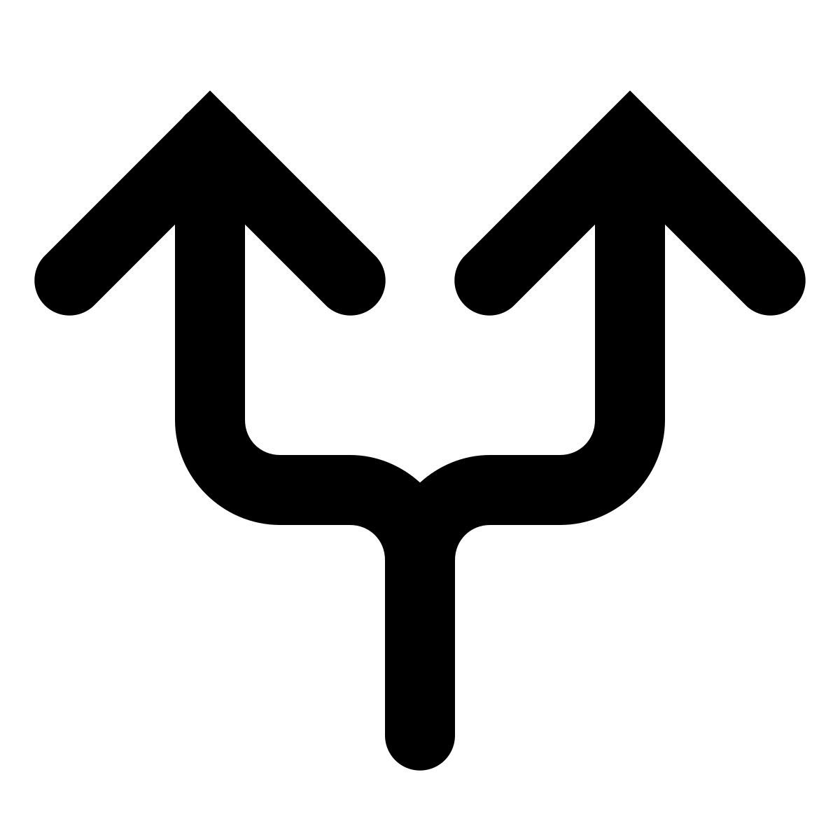 material rounded style разветвление icon