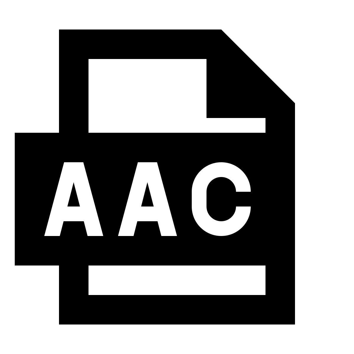 material sharp style aac icon