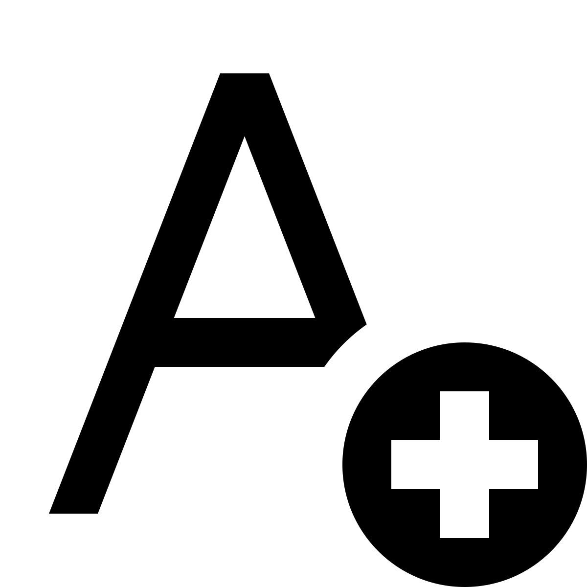 material sharp style добавить текст icon