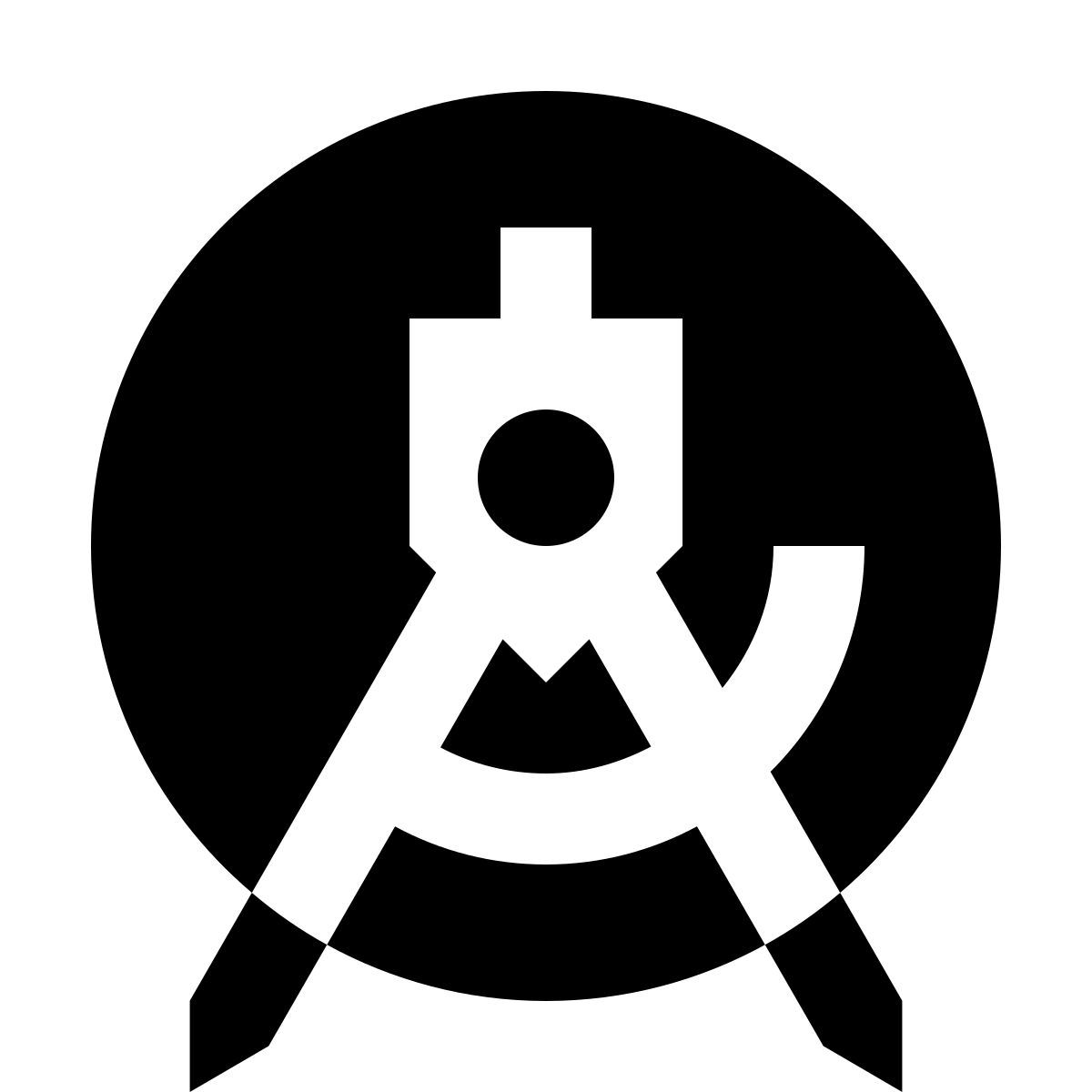 material sharp style android студия icon
