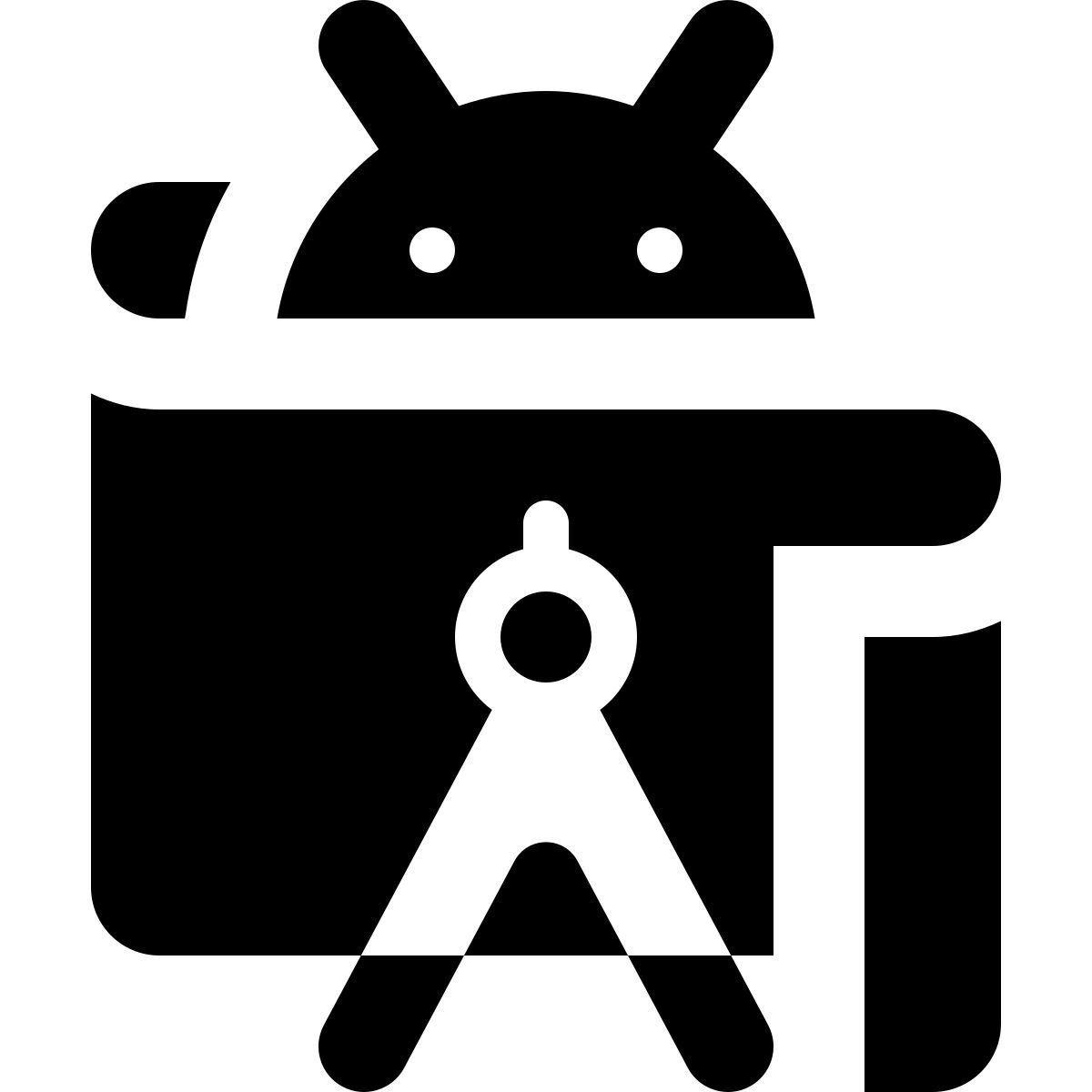 material sharp style android студия icon