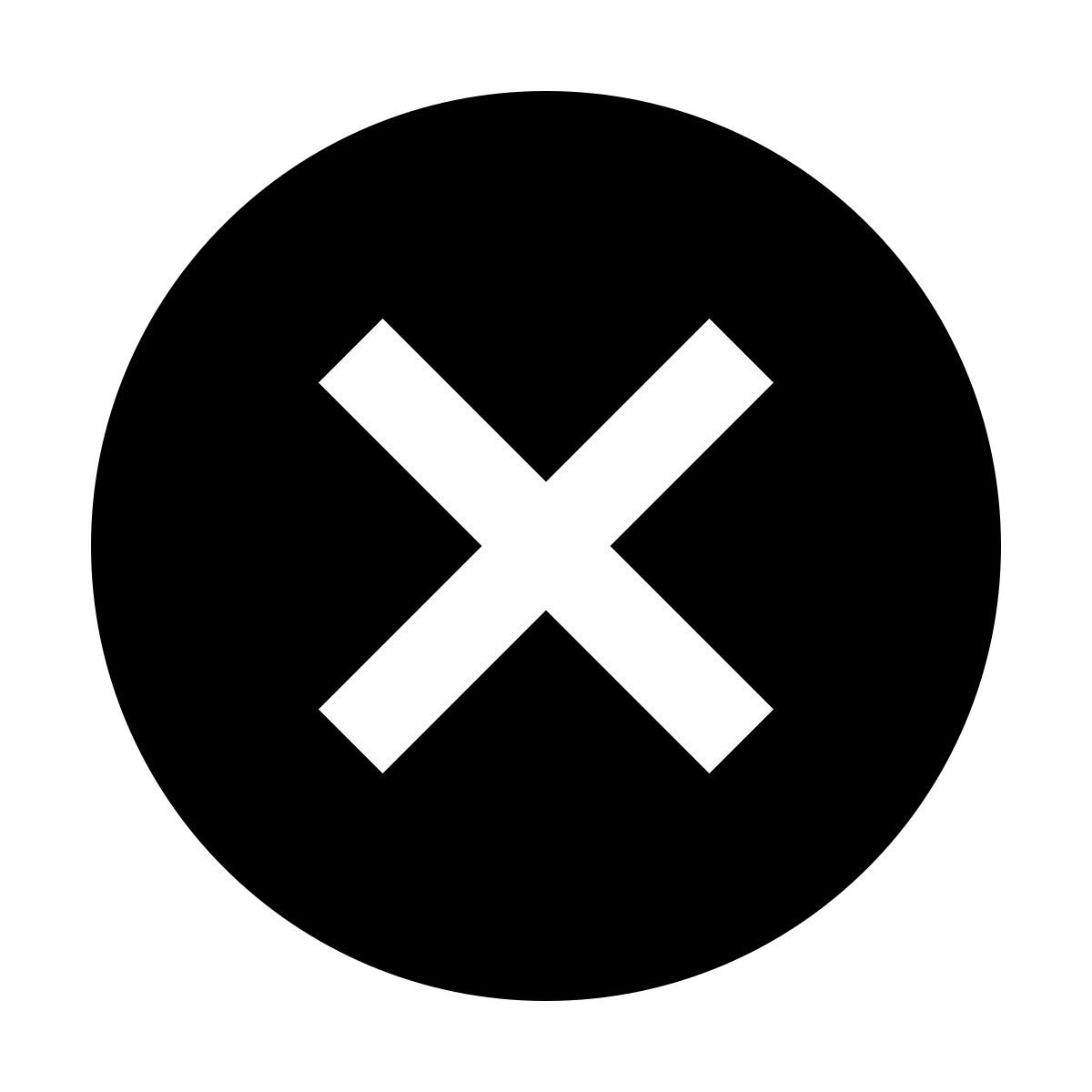 material sharp style отмена icon