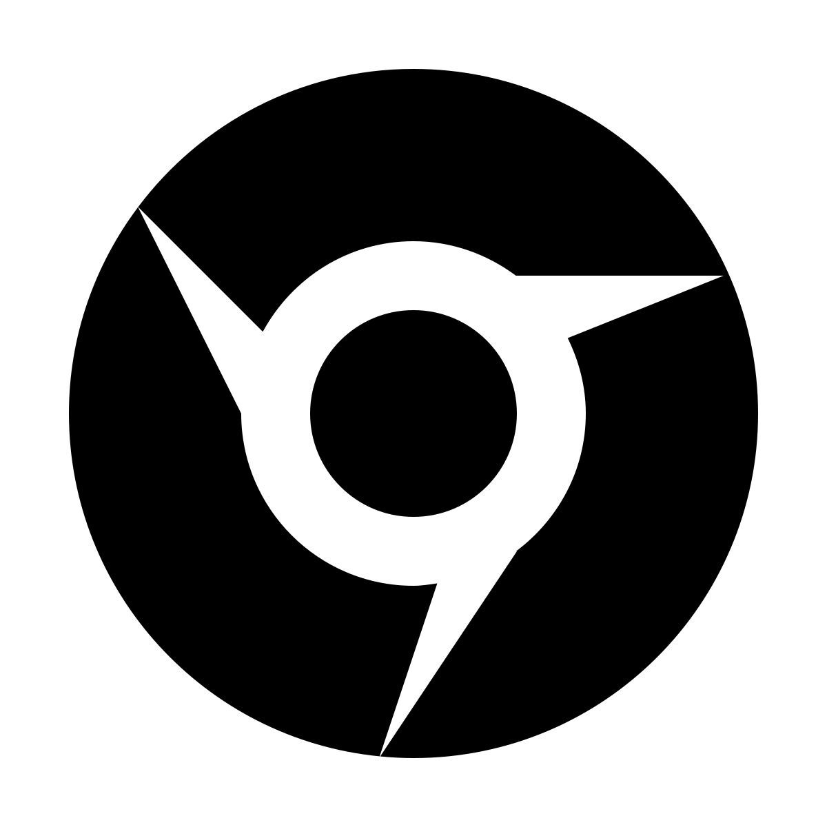 material sharp style google chrome icon