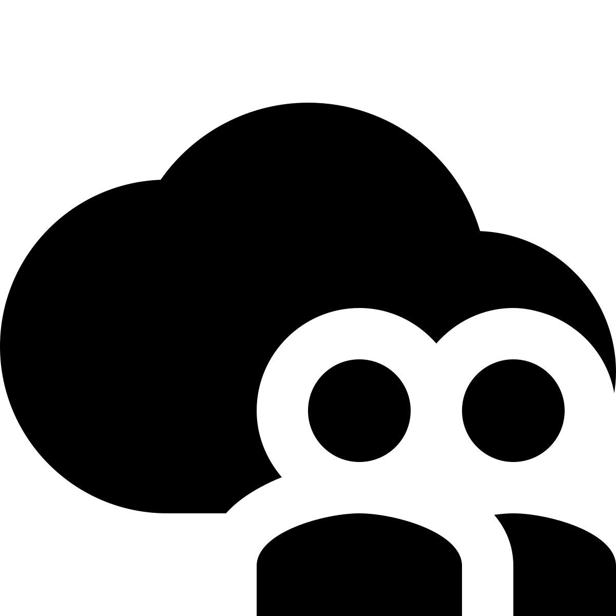 material sharp style пользователь облака icon