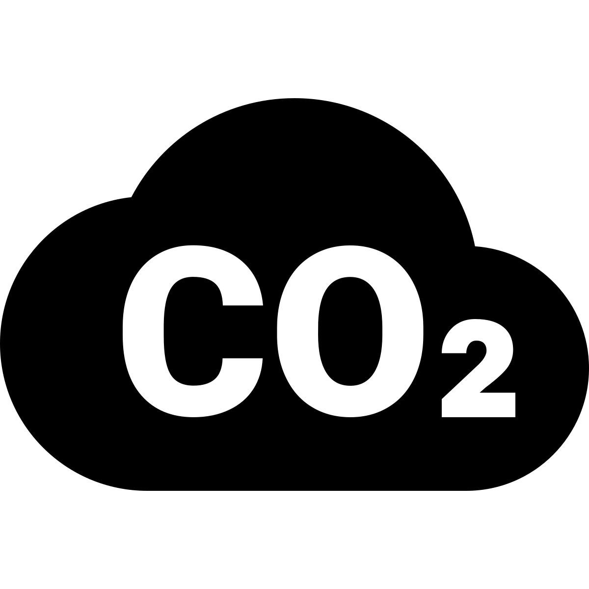 material sharp style co2 icon