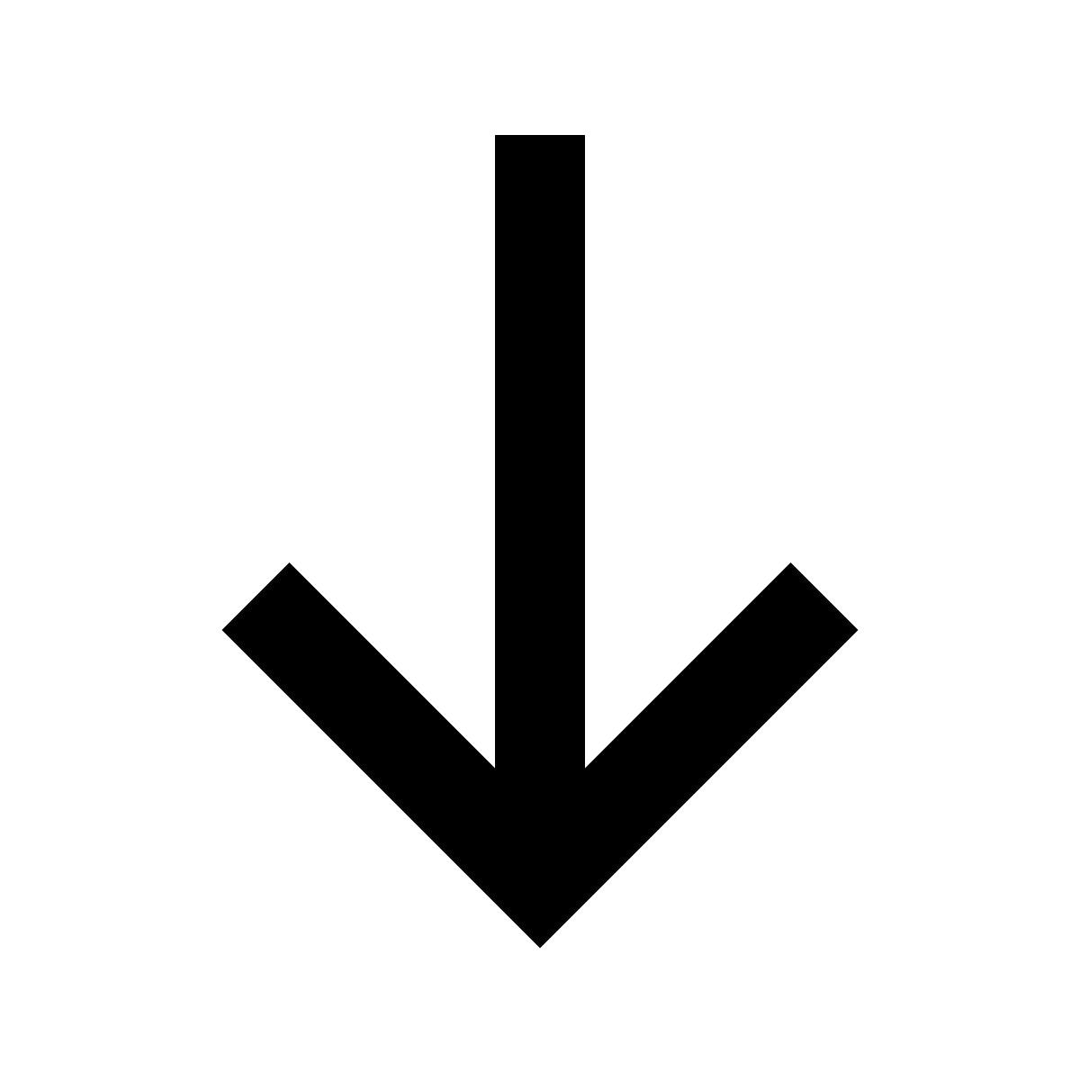material sharp style вниз icon