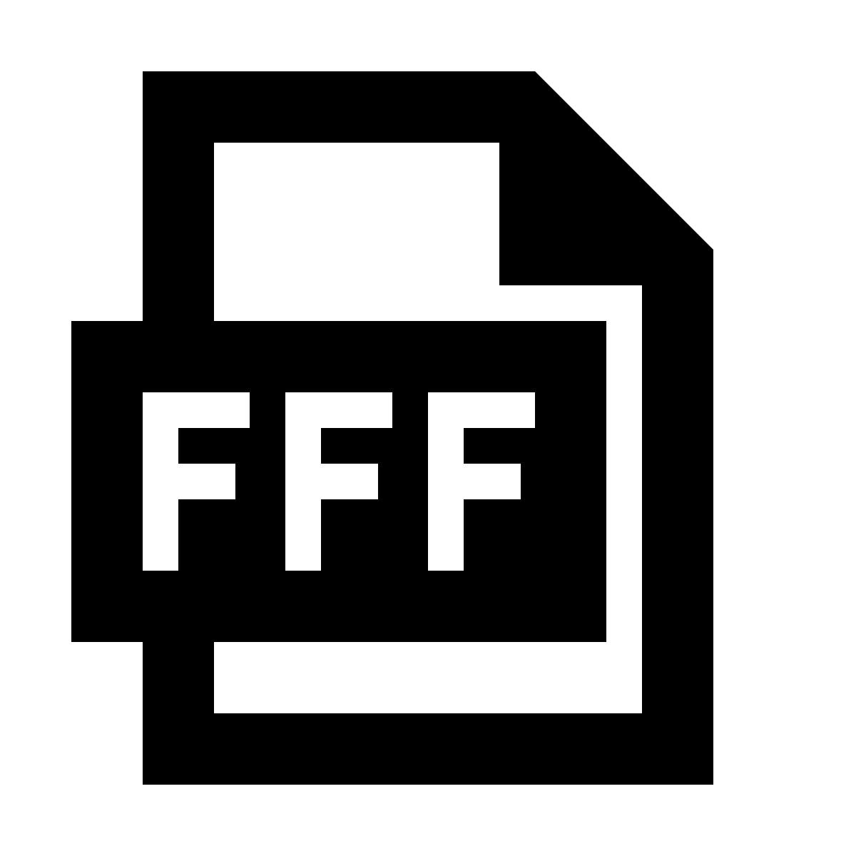 material sharp style fff icon