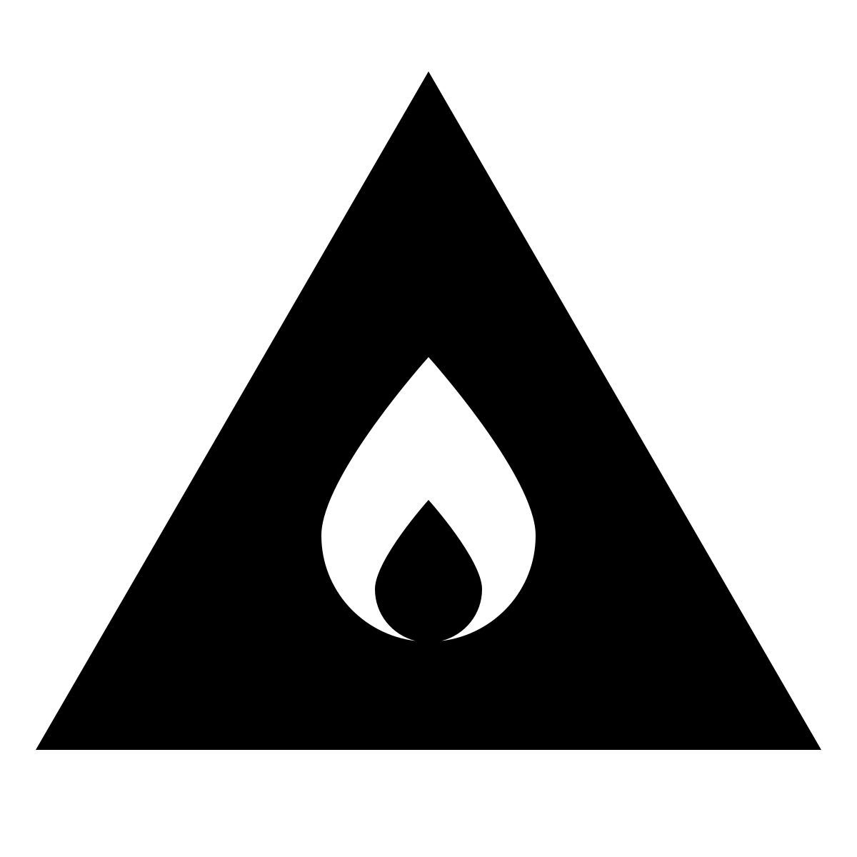 material sharp style огнеопасно icon