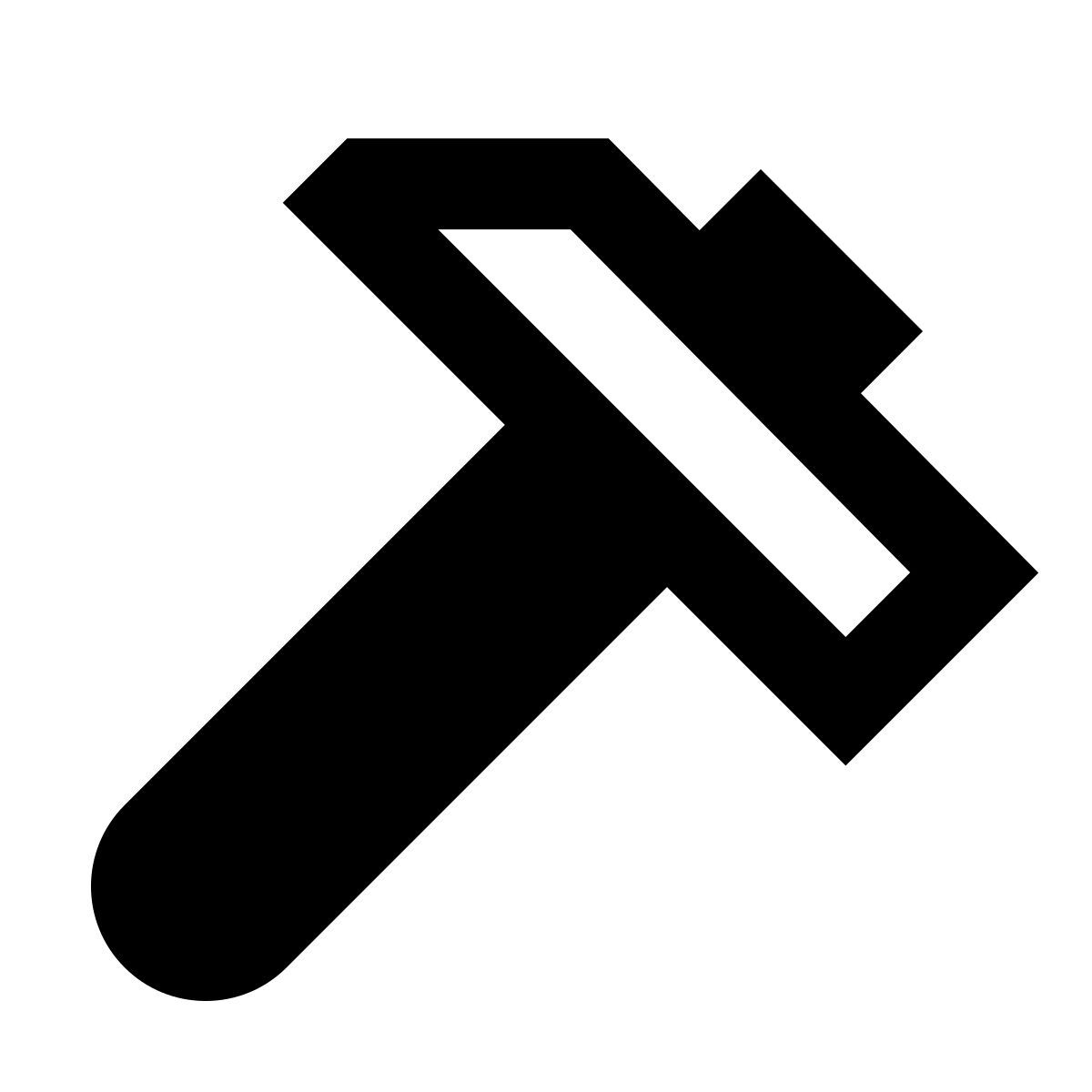 material sharp style молоток icon