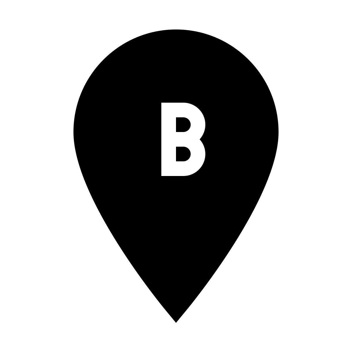 material sharp style маркер b icon