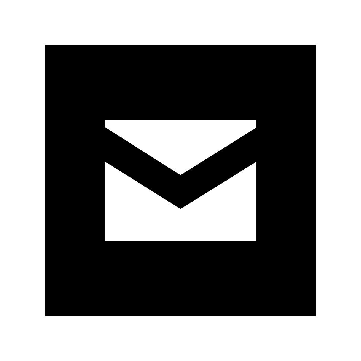 material sharp style сообщение в квадрате icon