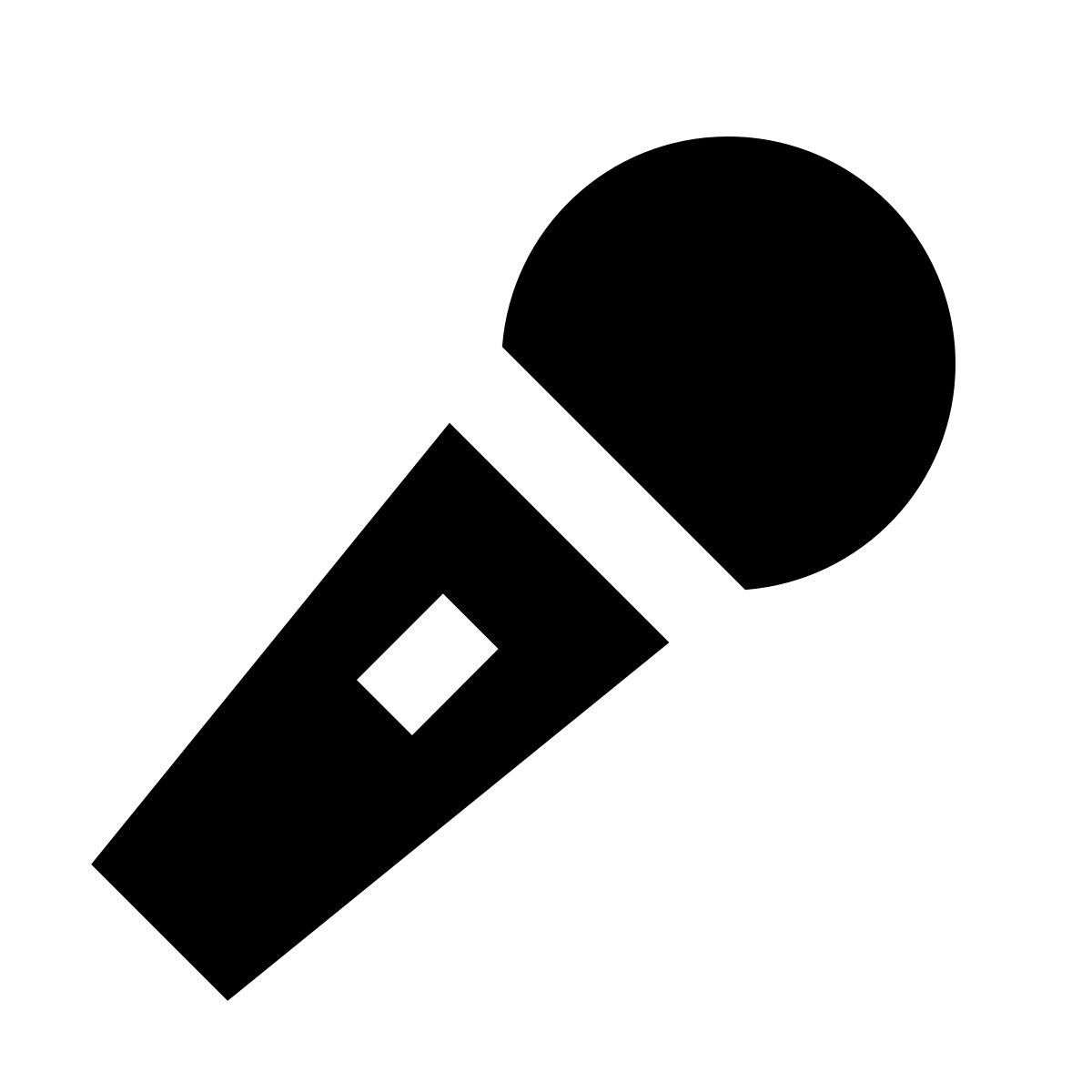material sharp style микрофон icon