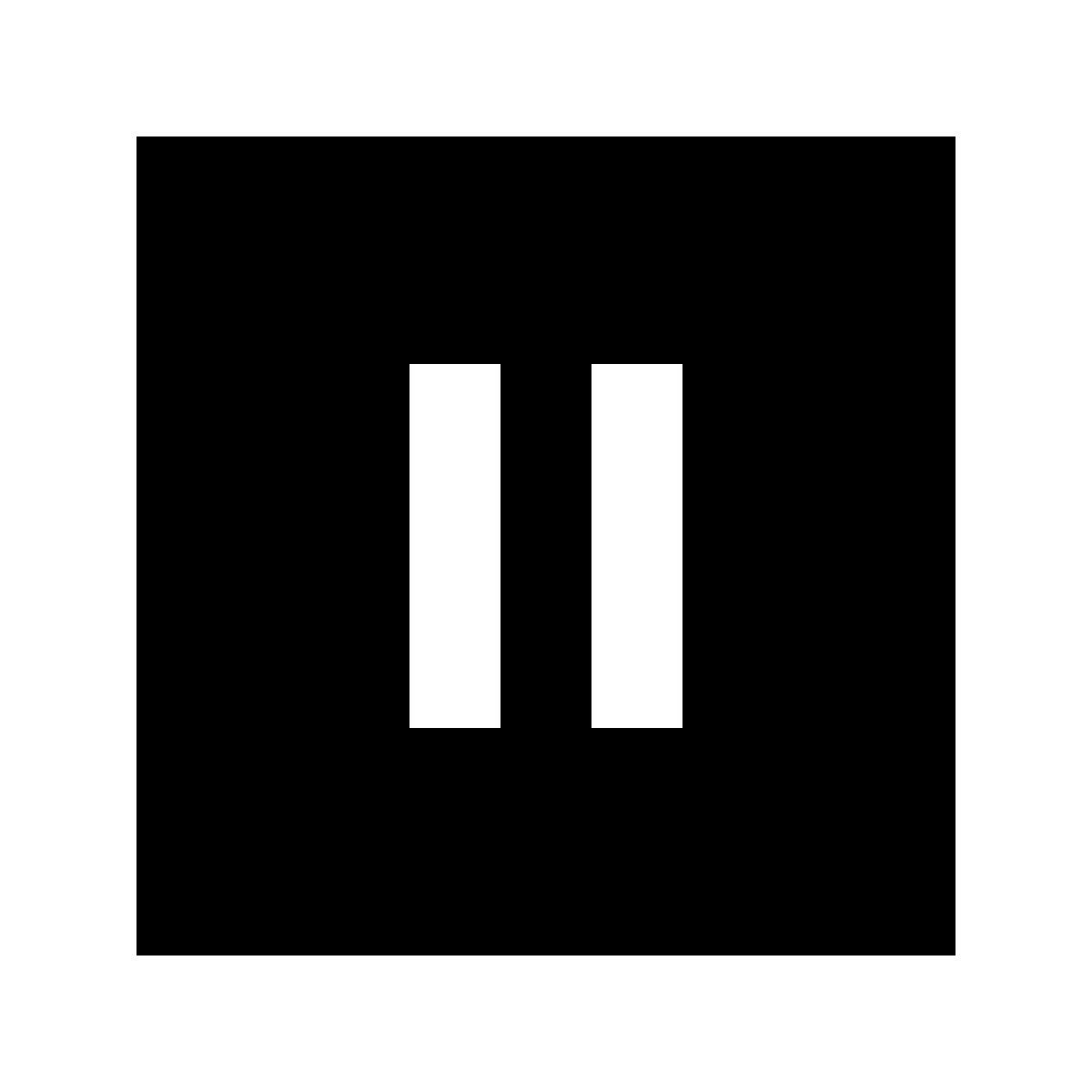 material sharp style пауза в квадрате icon