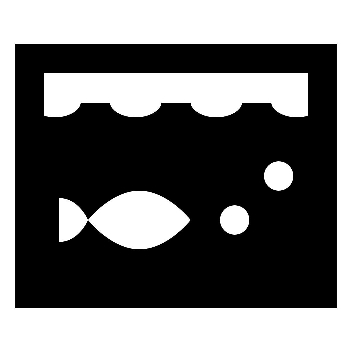 material sharp style прямоугольный аквариум icon