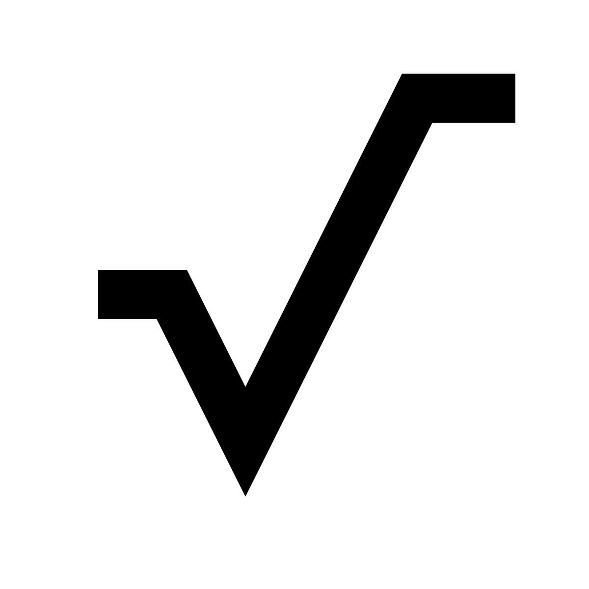 material sharp style квадратный корень icon