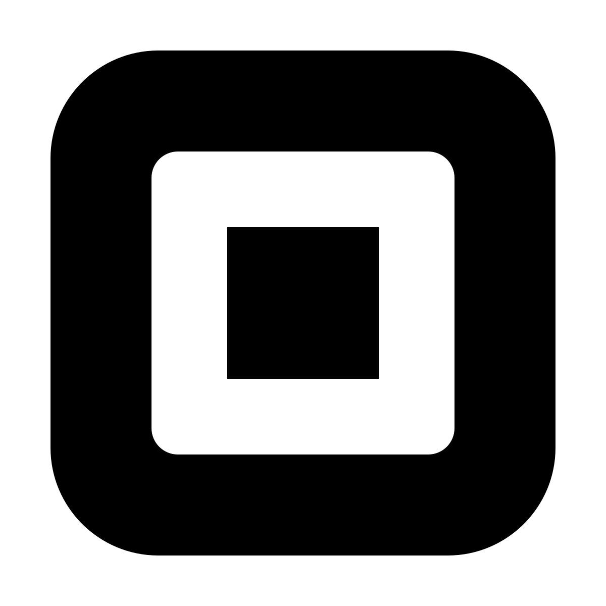 material sharp style square icon