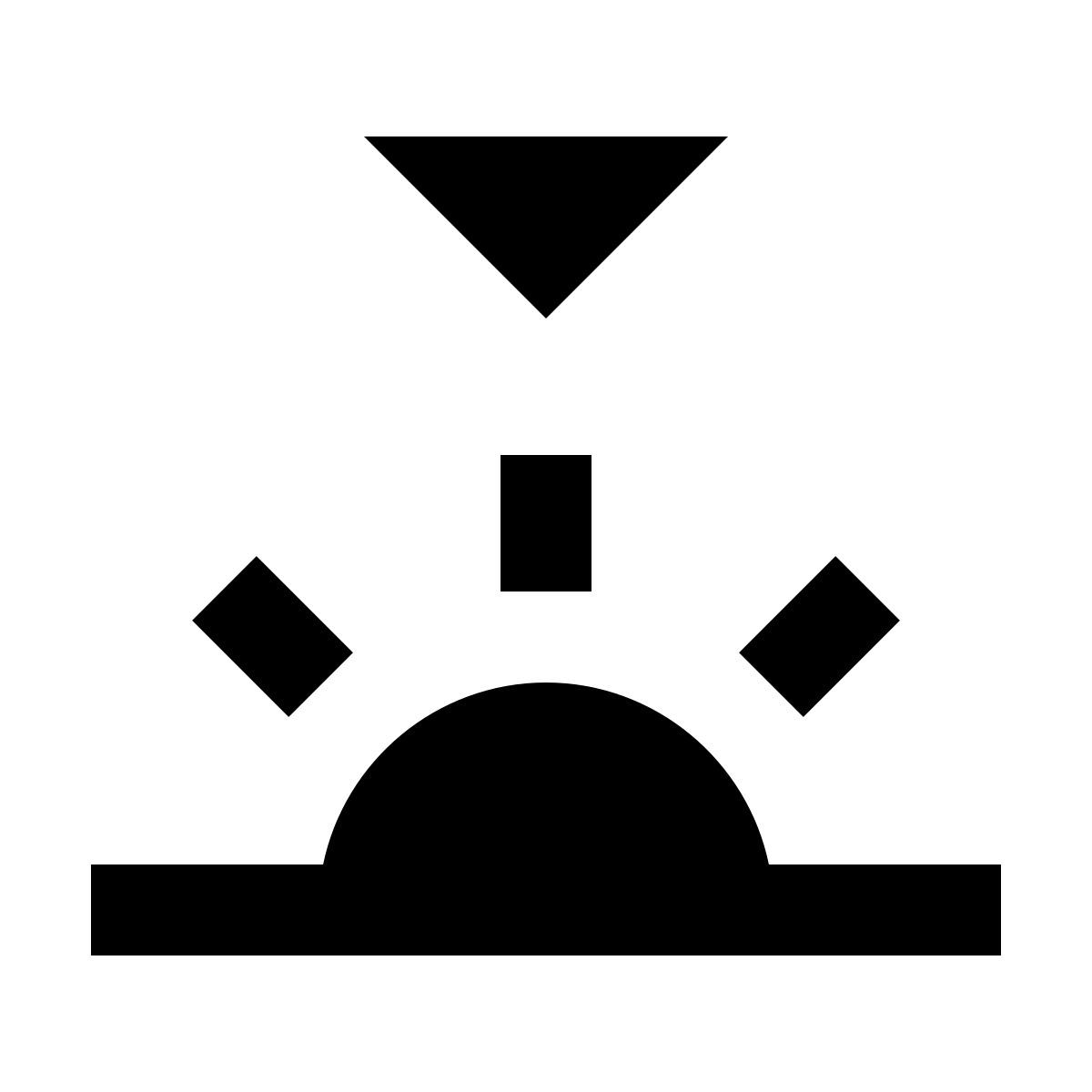 material sharp style закат солнца icon
