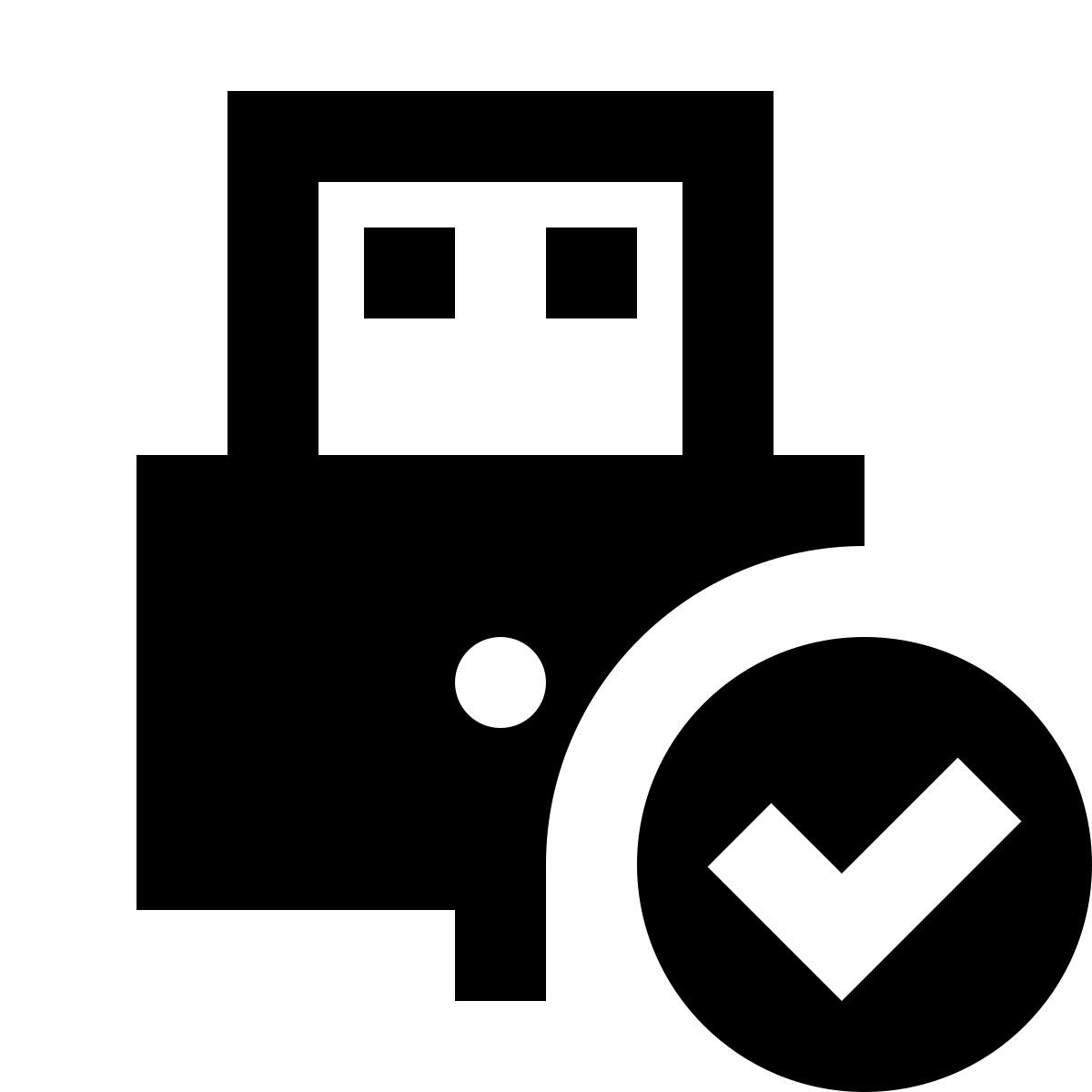 material sharp style usb icon