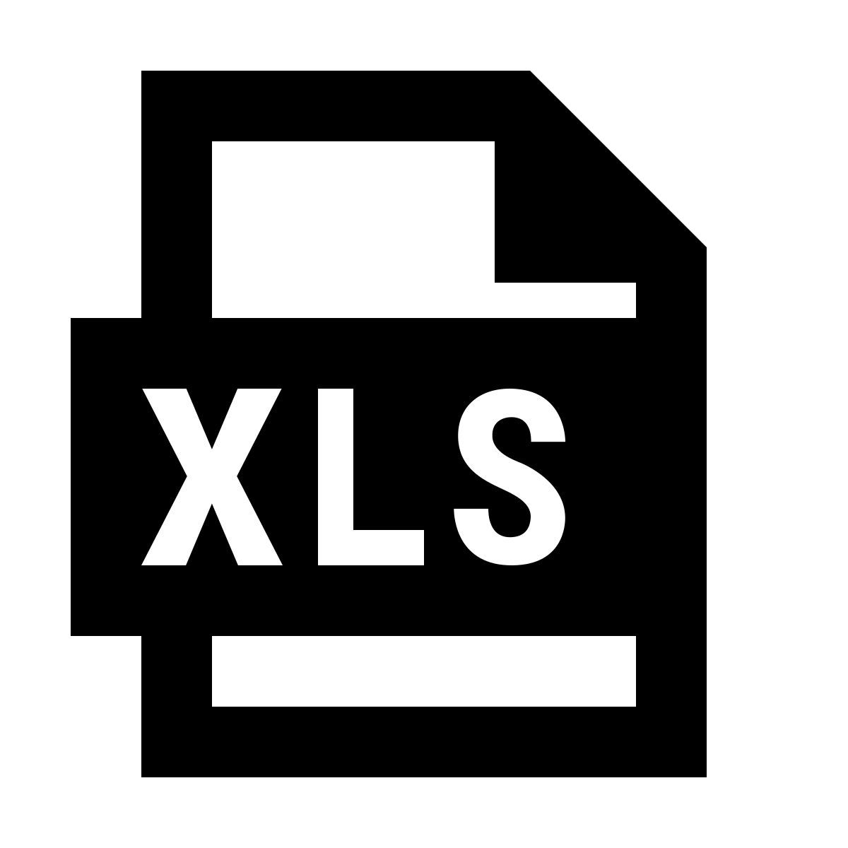 material sharp style xls icon