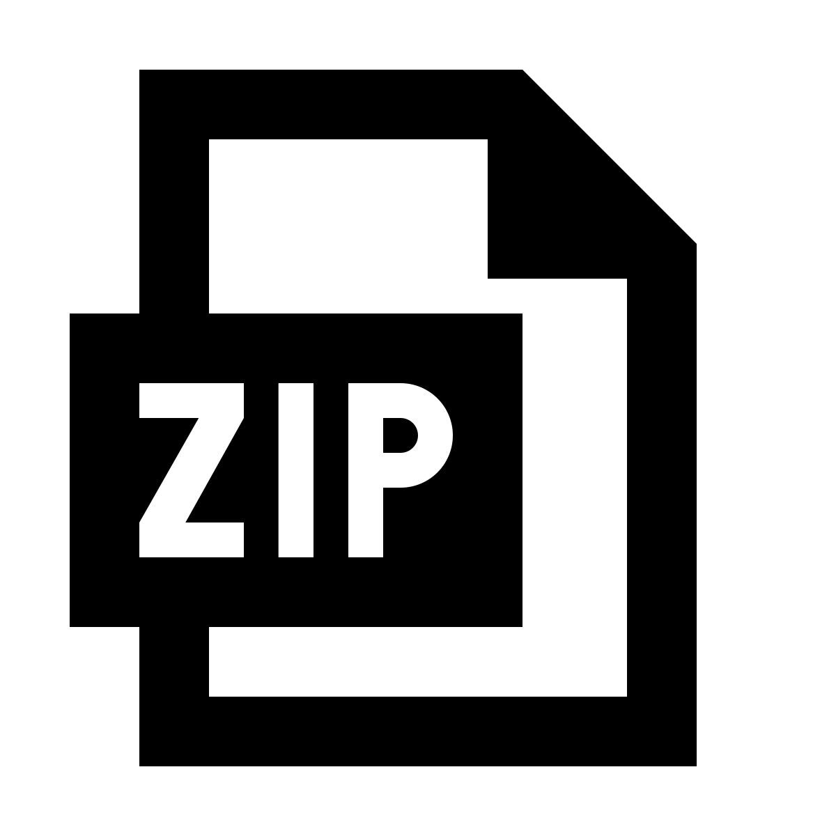 material sharp style zip icon