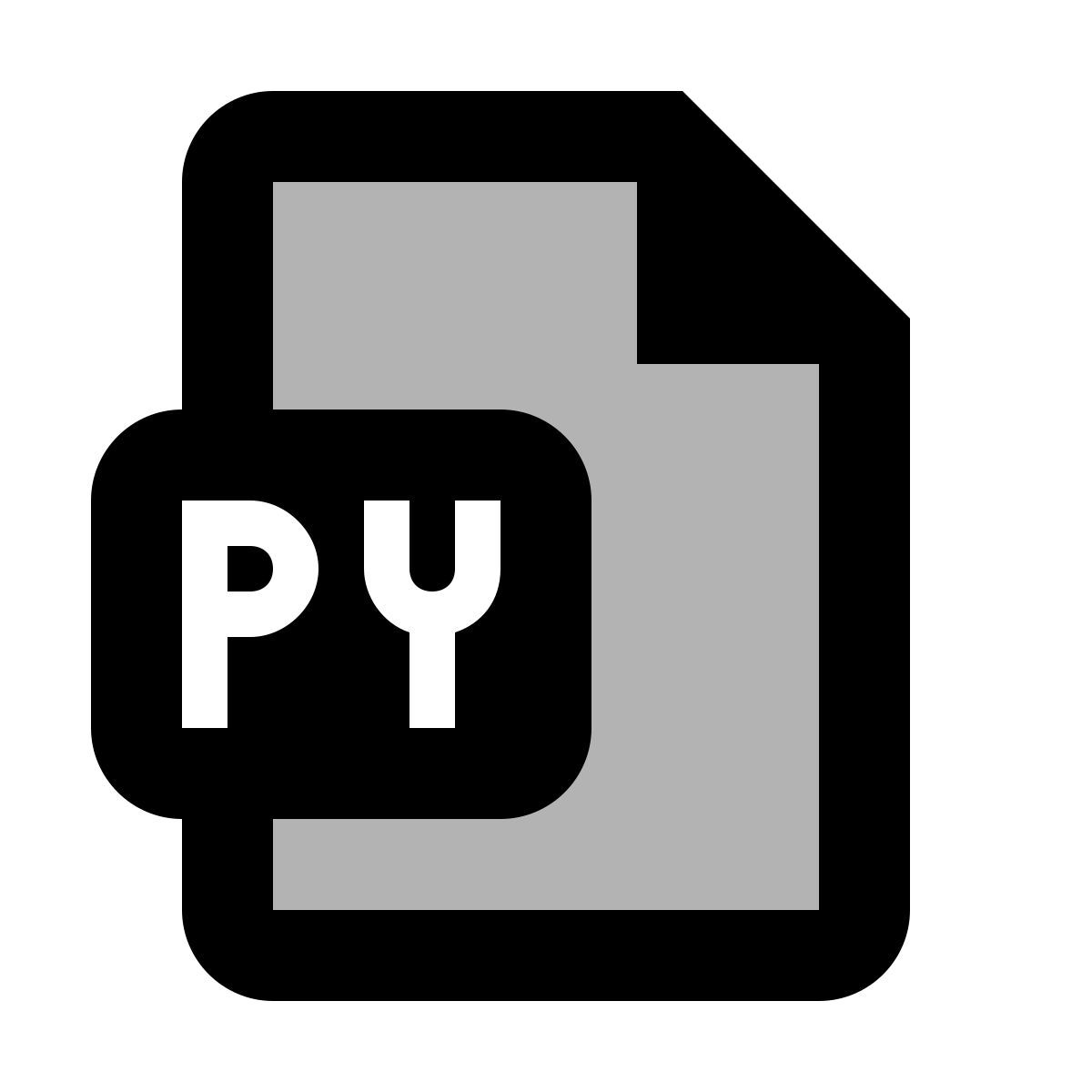 material two tone style python файл icon