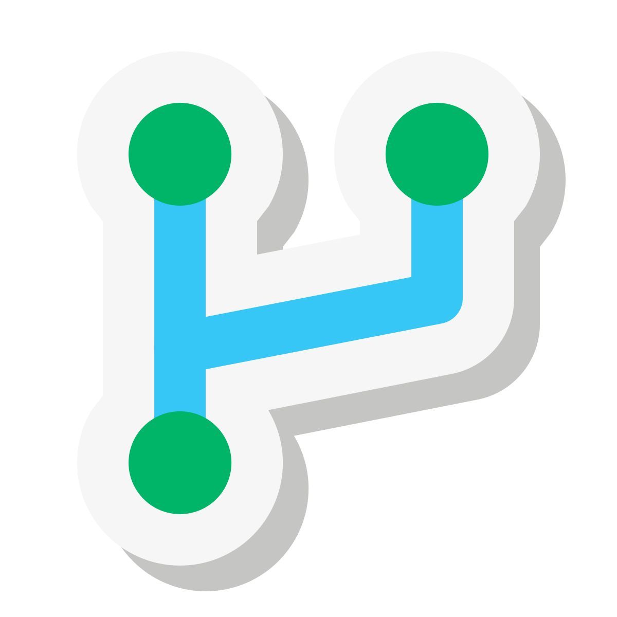 mini stickers style форк icon