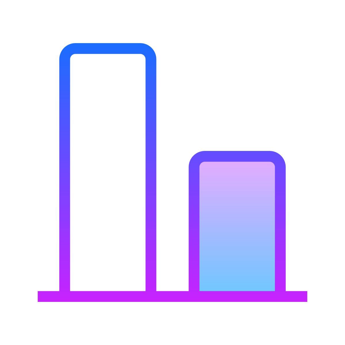 иконка выровнять по нижнему краю gradient стиль