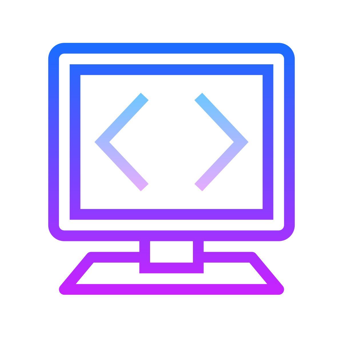 gradient style google code icon