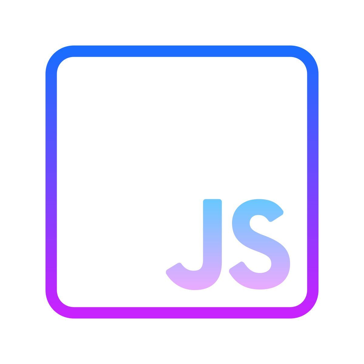 gradient style javascript icon