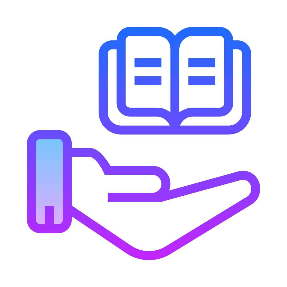 gradient style знание icon