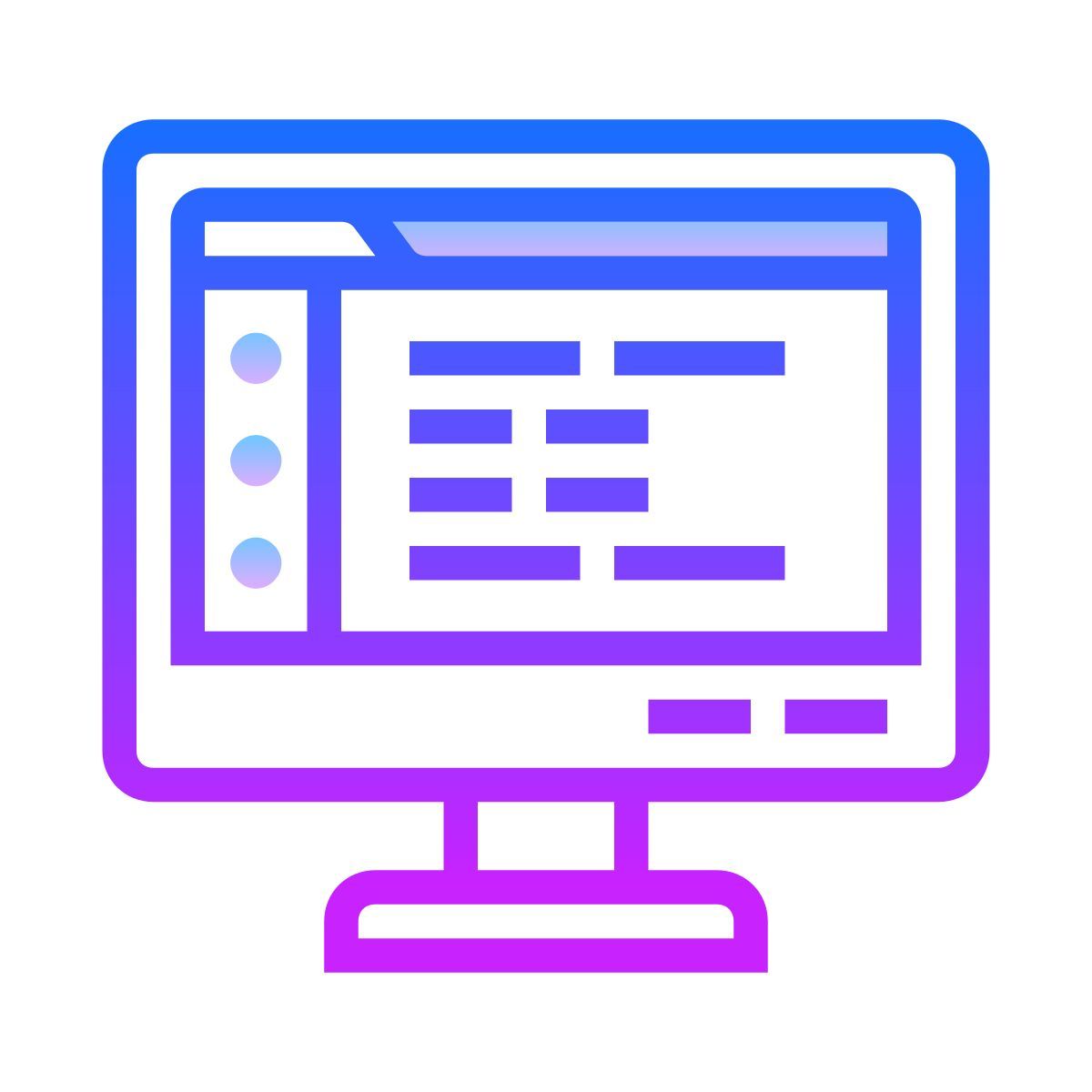gradient style программирование icon