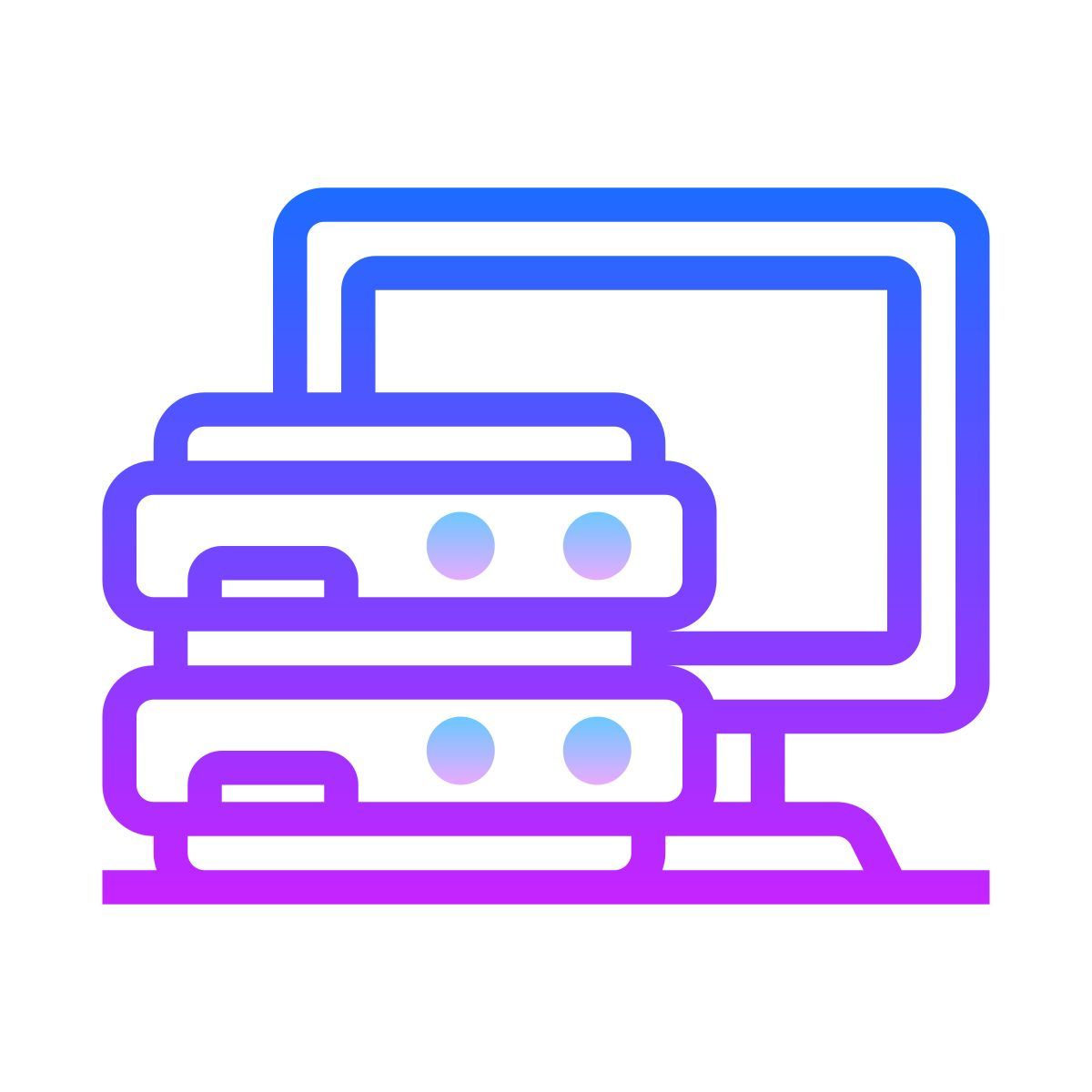 gradient style сервер icon