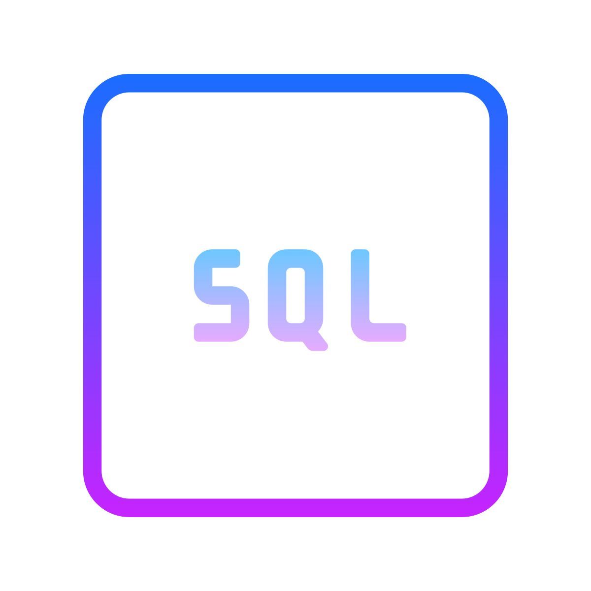 gradient style sql icon