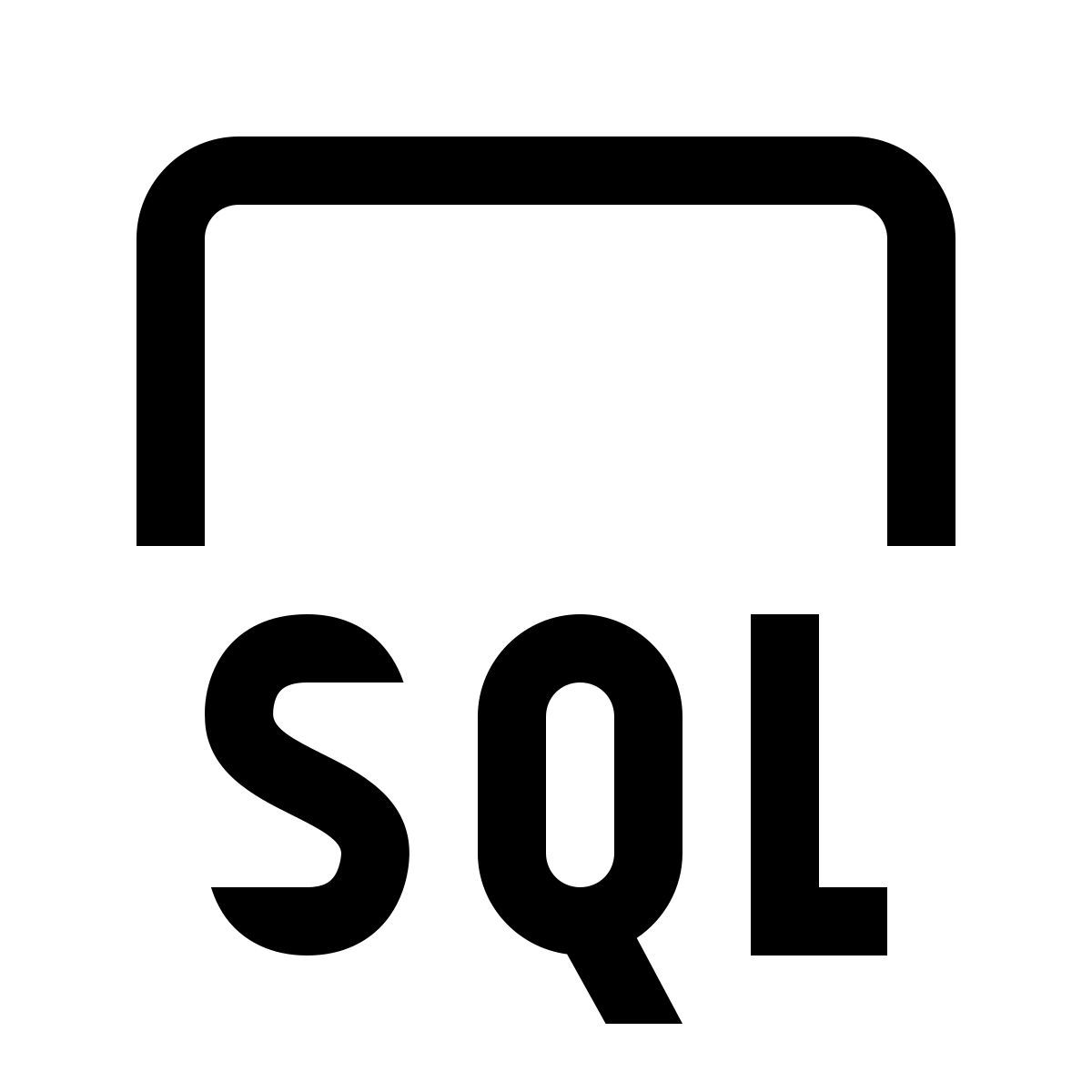simple small style sql icon
