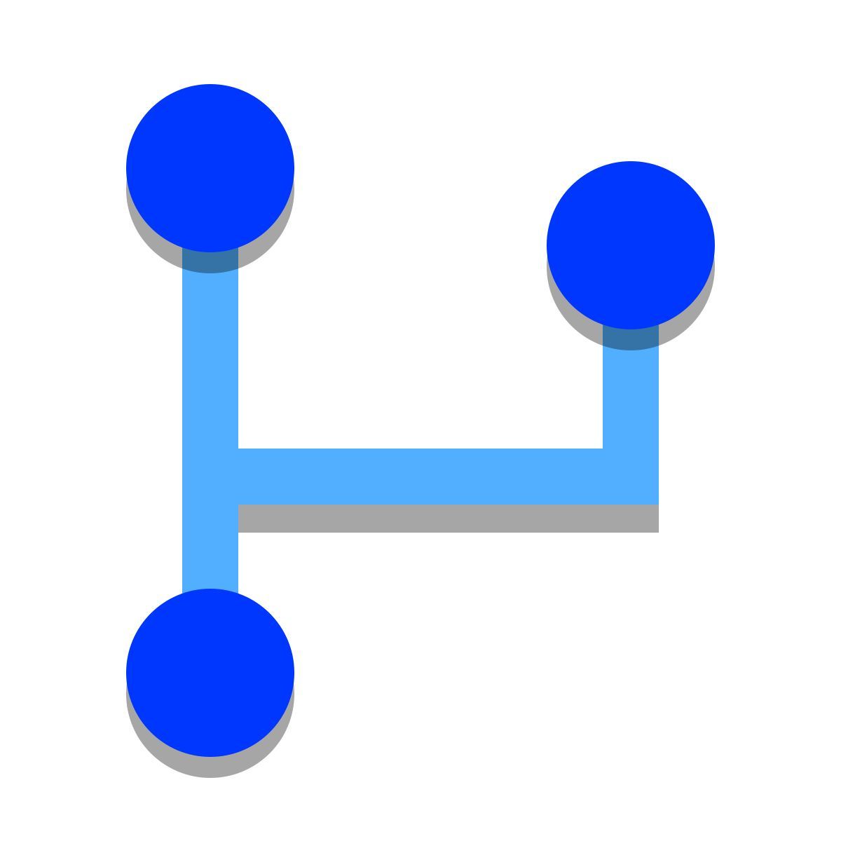 papercut style форк icon
