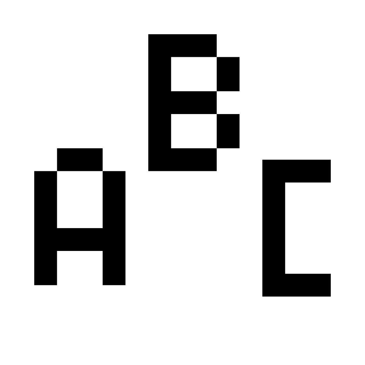 pixels style азбука icon