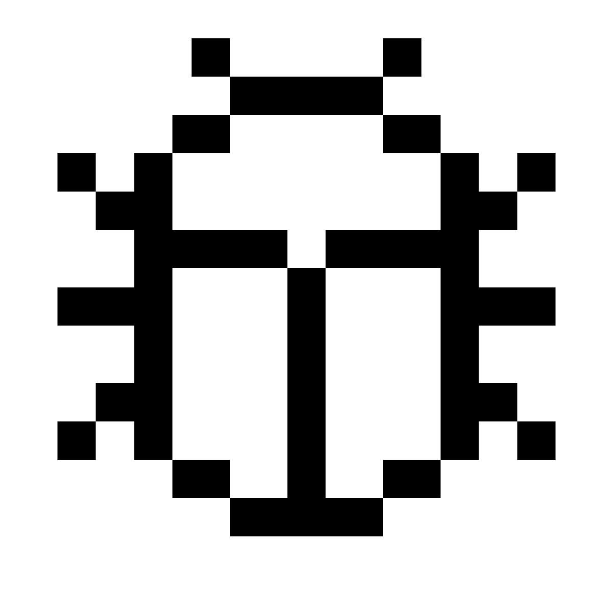 иконка bug pixels стиль