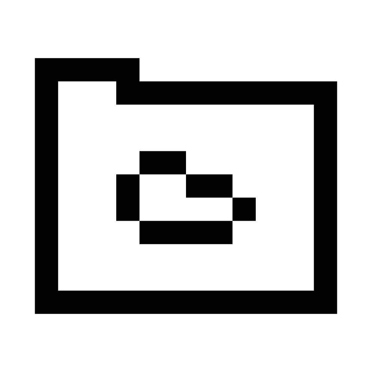 pixels style облачная папка icon