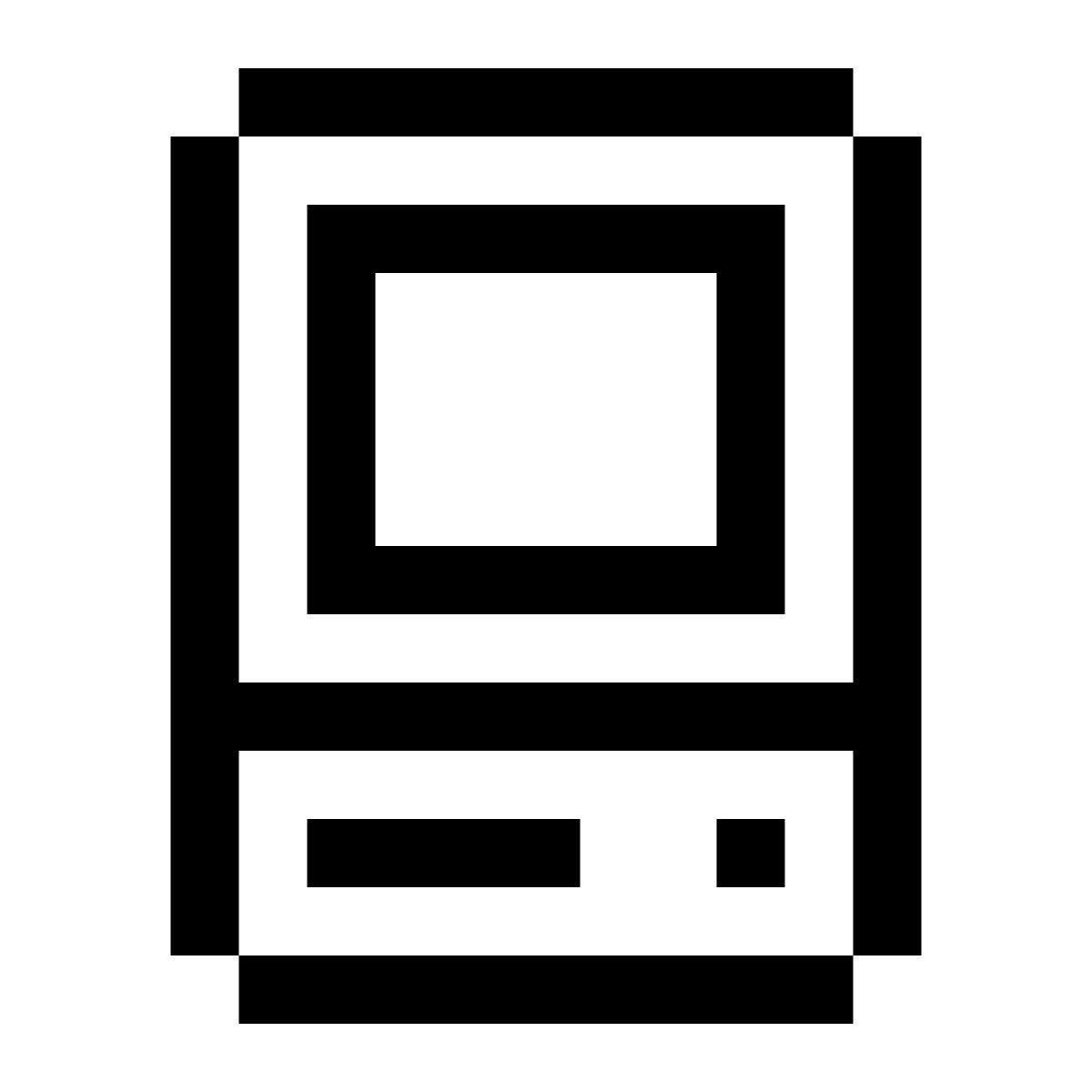 pixels style компьютер icon